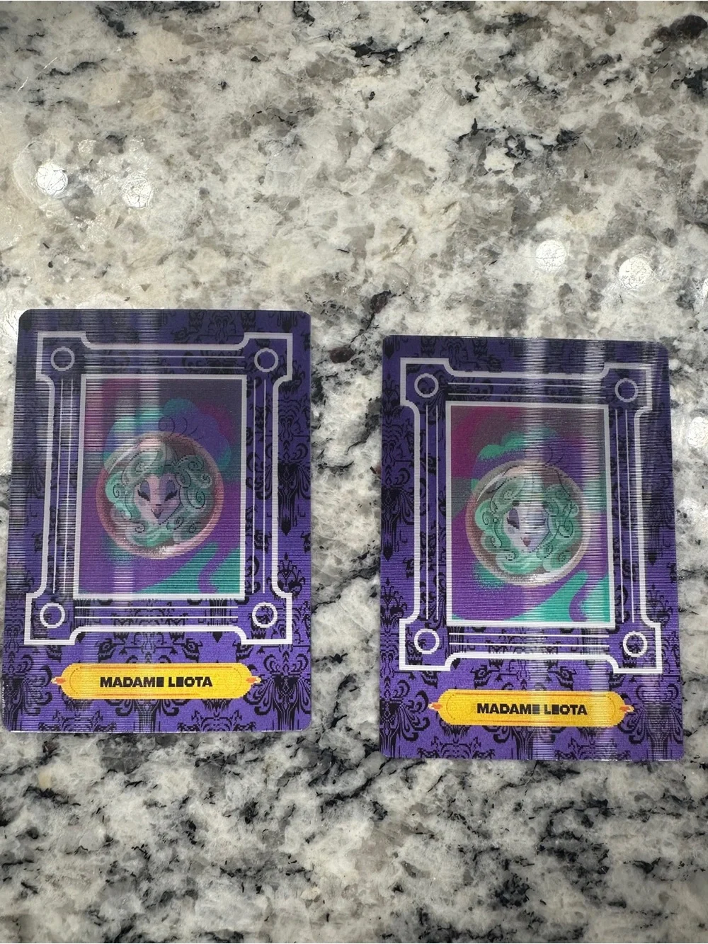 Disneyland Haunted Mansion collectible cards